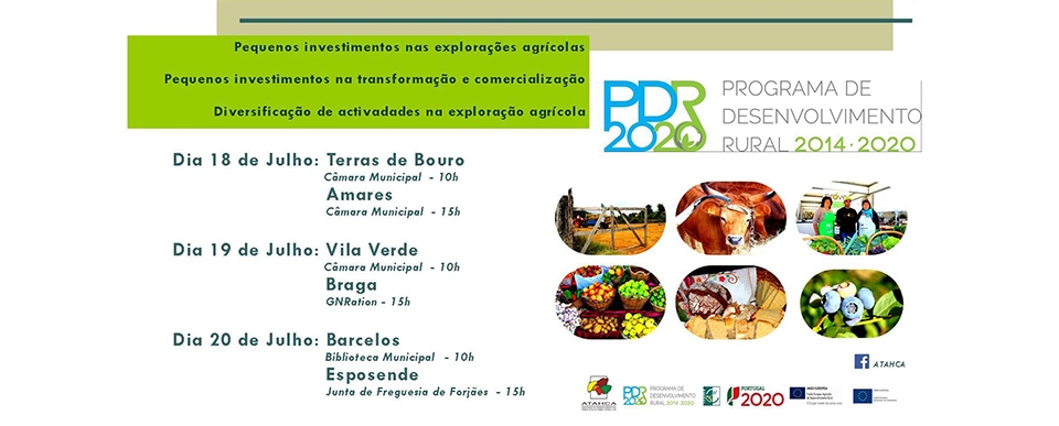 Candidaturas PDR 2020: Sessões de Divulgação